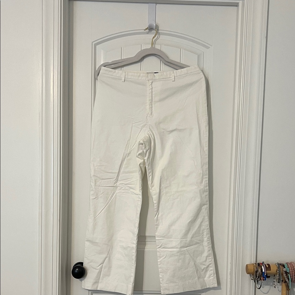 GAP Stretch Cotton Pants in White